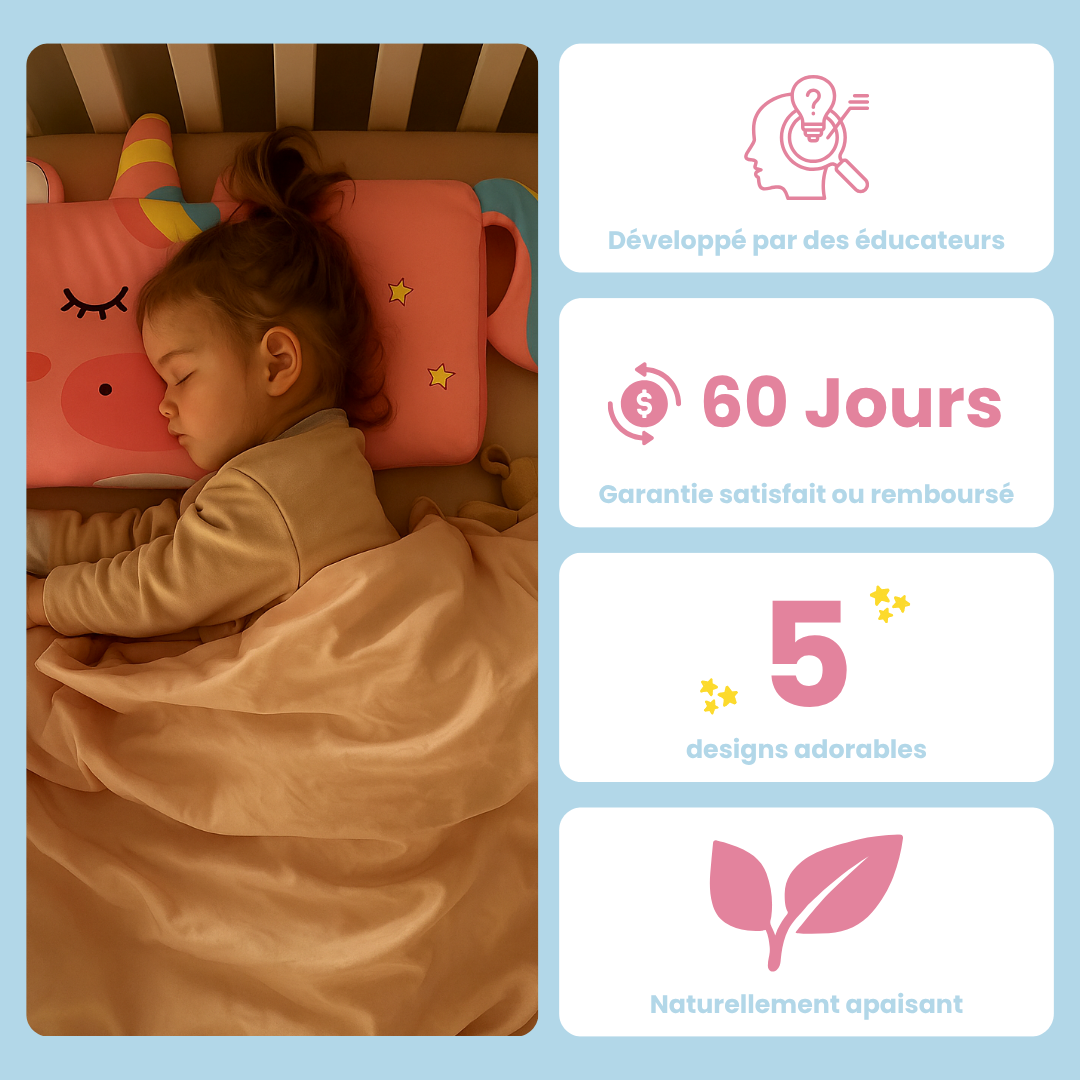 Oreiller Ergonomique NooniKids™