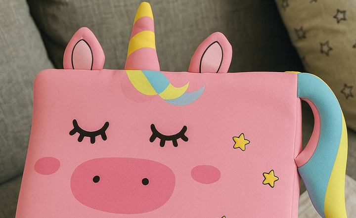 Enfant dormant avec l'oreiller Le P'tit Loup